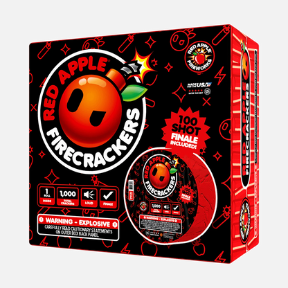 Petardos Red Apple® Bombs de 1,000 tiros con final de 100 disparos