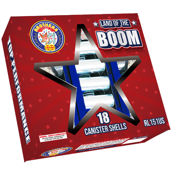 Land of the Boom 18-Shot 4 in. Canister Shells
