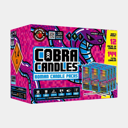 Cobra™ Candles 10 Shots Roman Candle Packs