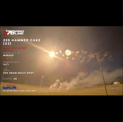 Hammer Barrage 25-Shot Pro-Line Cake