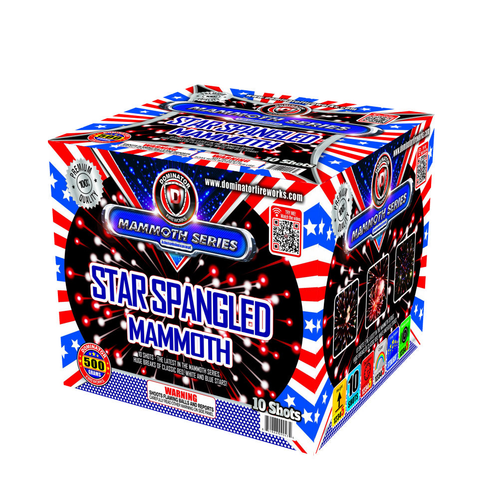 Star Spangled Mammoth 10-Shot XL Aerial Cake