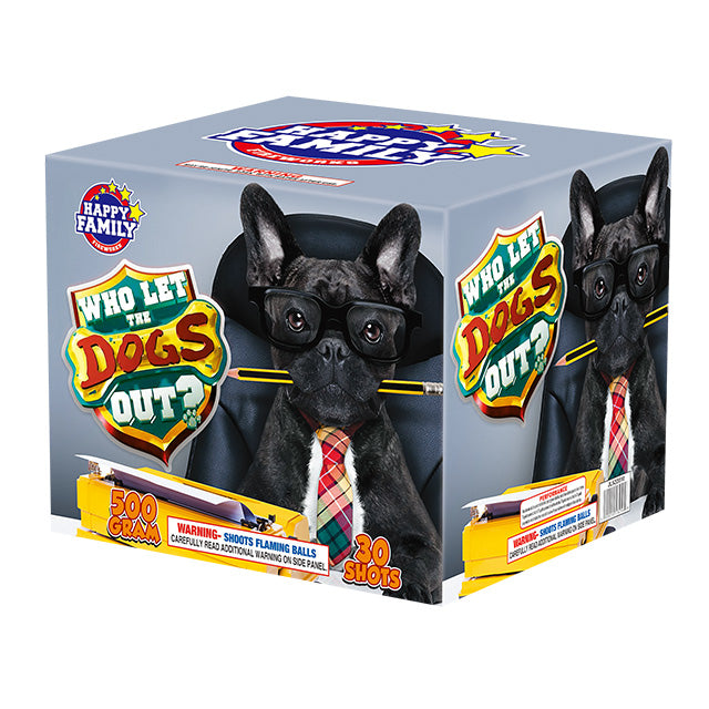 Who Let The Dogs Out 30-Shot XL Aerial Cake