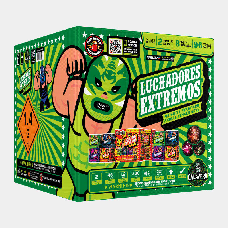 Luchadores Extremos 48-Shot Standard Aerial Finale Set