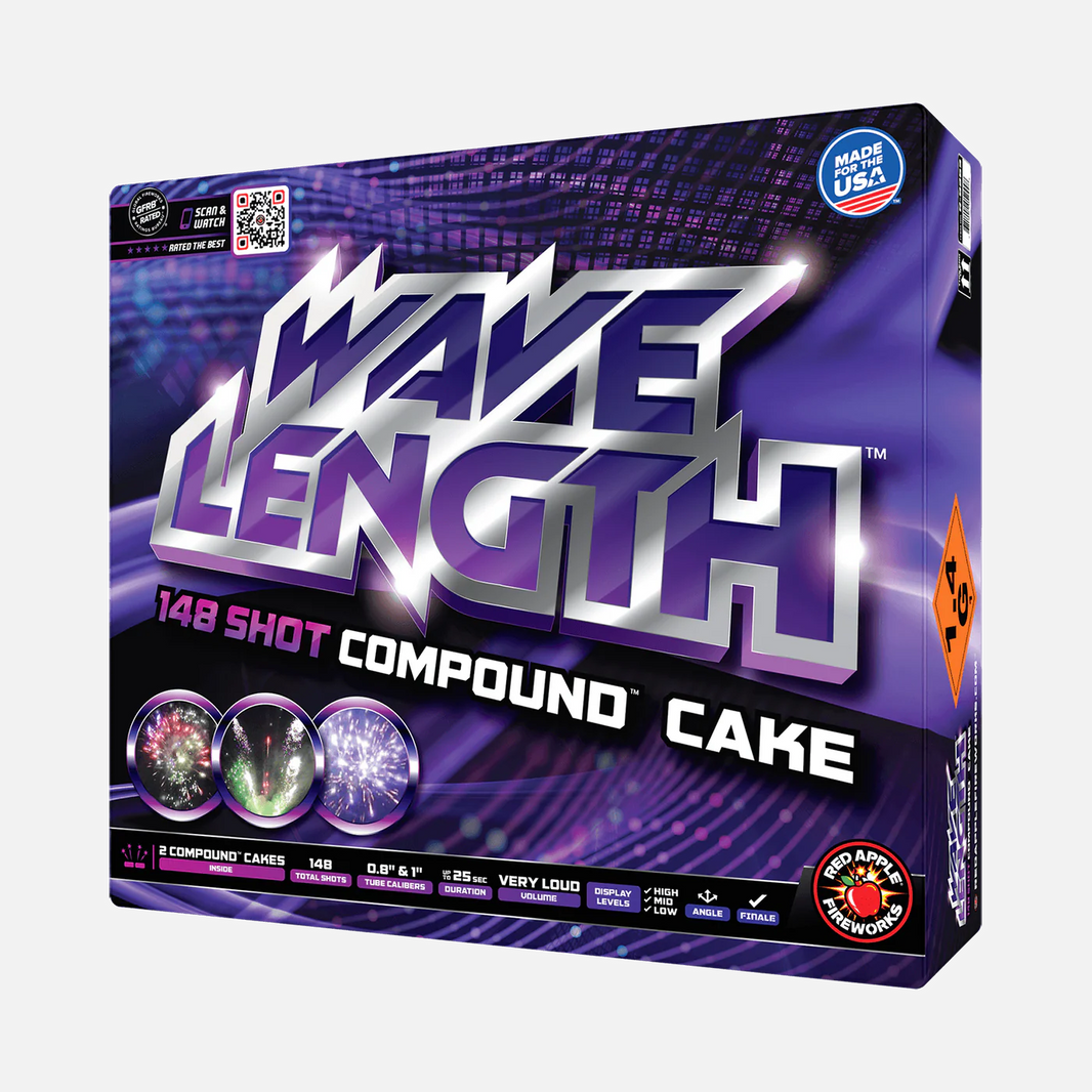 Wavelength™ Torta Compuesta™ de 148 Disparos