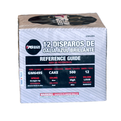 Blue Dahlia (30sec) 12-Shot XL Aerial Cake