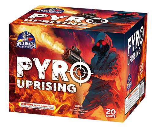 Pyro Uprising 40-Shot Large Aerial Cake