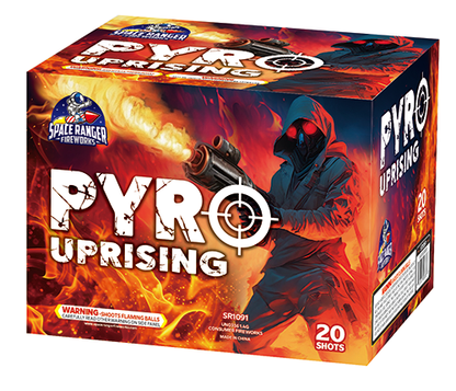 Pyro Uprising 40-Shot Large Aerial Cake