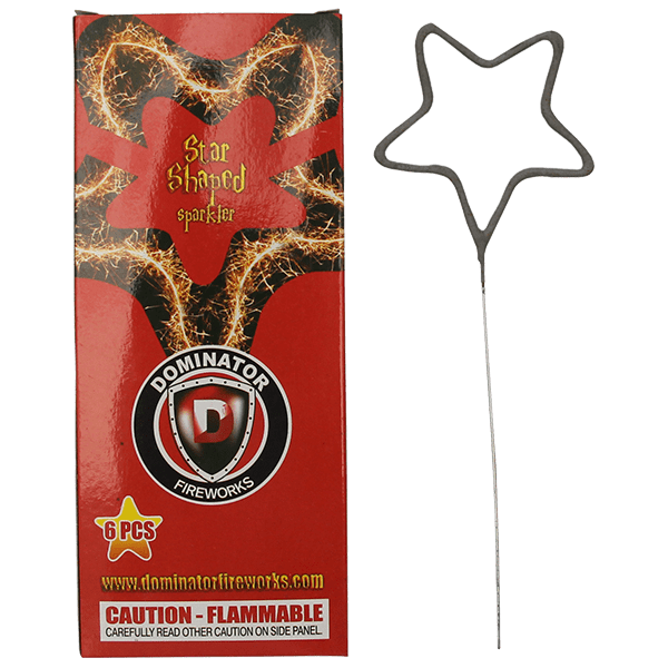 Star Shaped Sparkler (6-Pack)