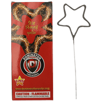 Bengala con forma de estrella (paquete de 6)