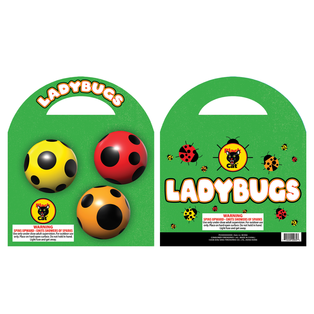 Ladybugs Flying Novelty (3-Pack)