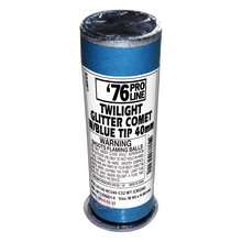 40mm Twilight Glitter Comet w/ Blue Tip Single Shot Pro-Line
