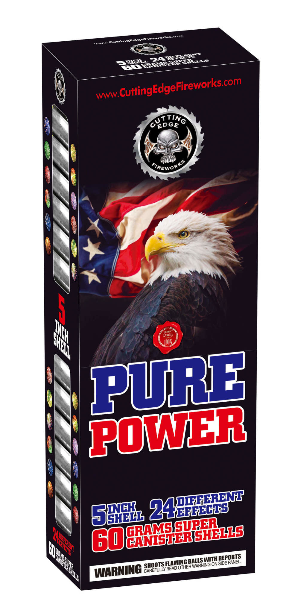 Carcasas tipo cartucho Pure Power de 5 pulgadas y 24 disparos