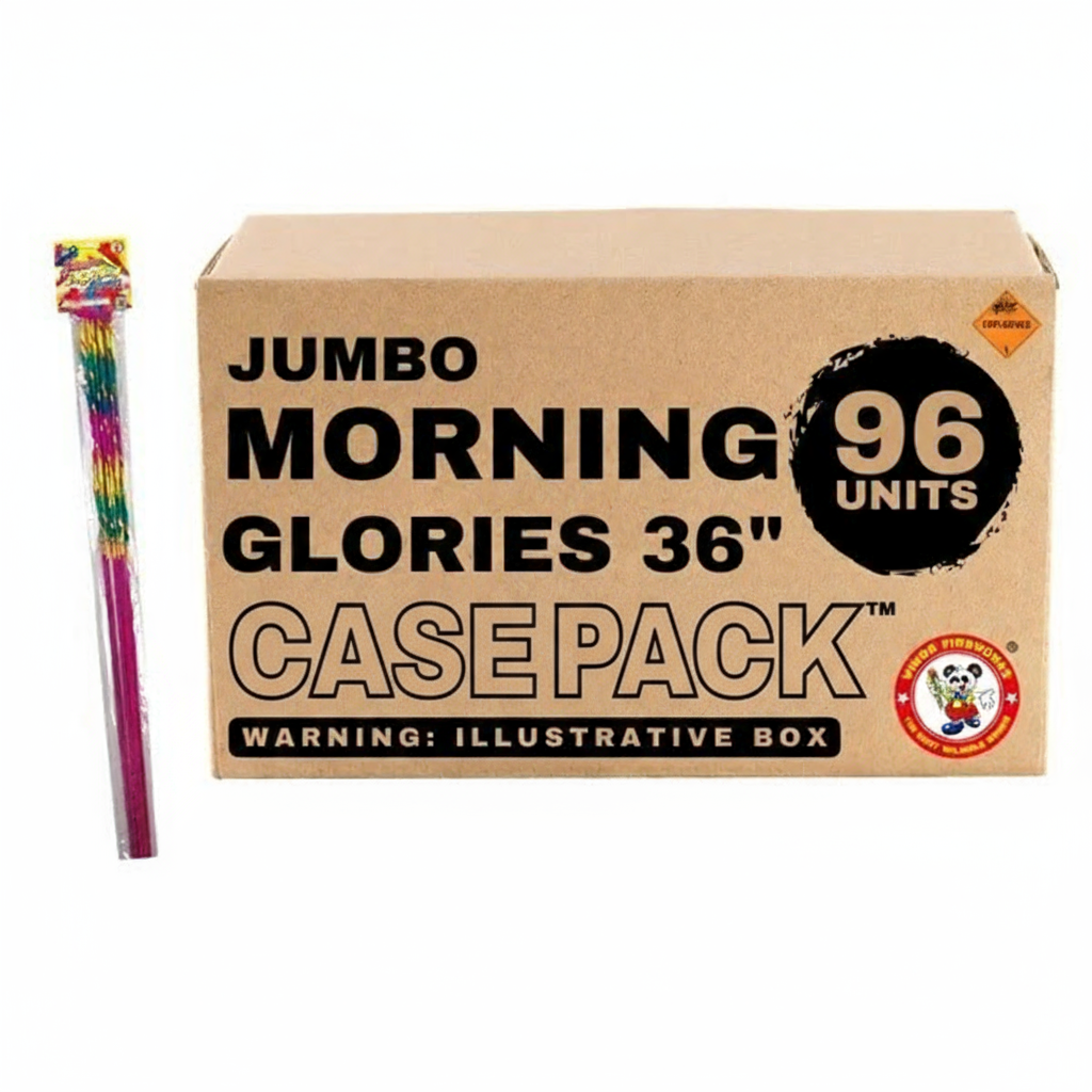 36" Jumbo Morning Glory (6-Pack) Sparkler | Case Pack™ 96/1