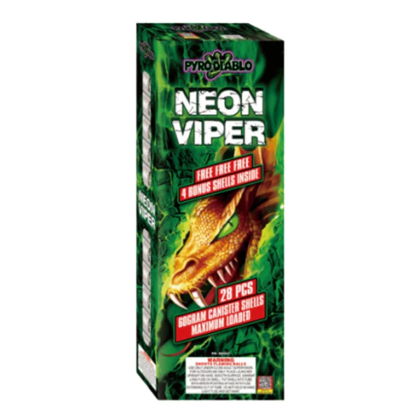 Carcasas de neón Viper de 28 disparos