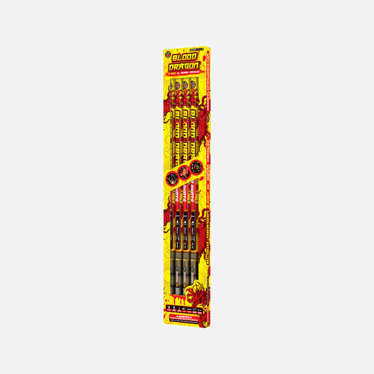 Velas Romanas Blood Dragon™ 8 Tiros XL®