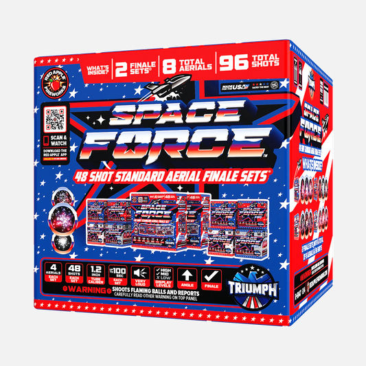 Set de fuegos artificiales aéreos Space Force® de 48 disparos®