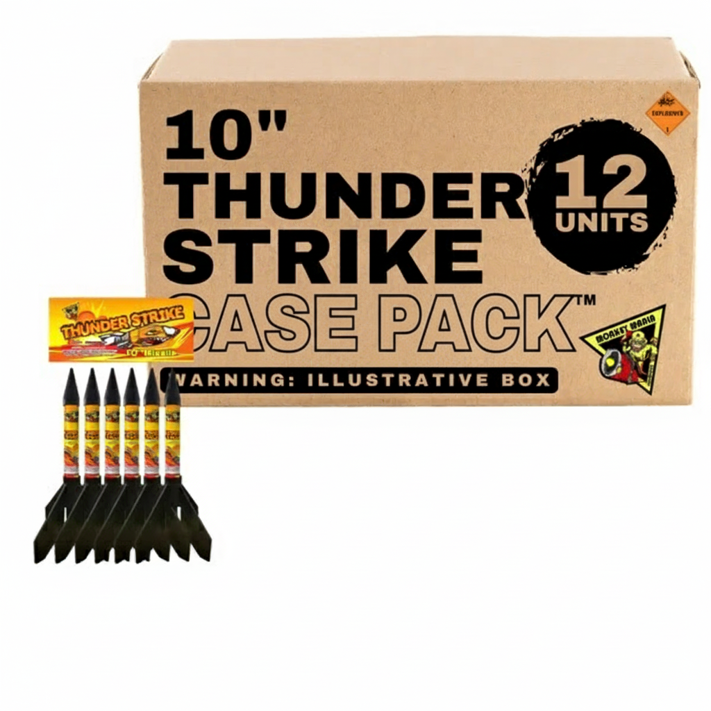 10" Thunder Strike 6-Shot Large Rocket | Case 12/1