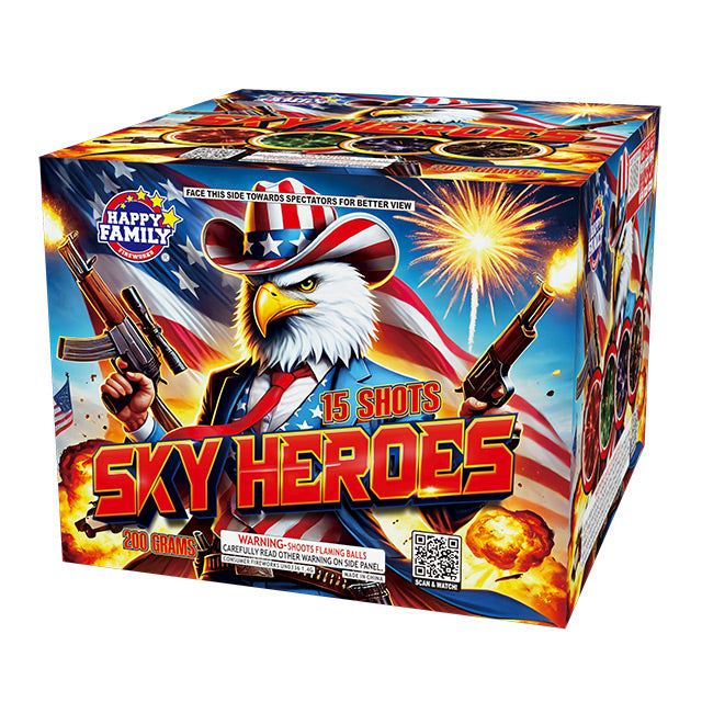 Sky Heroes 15-Shot Standard Aerial Cake
