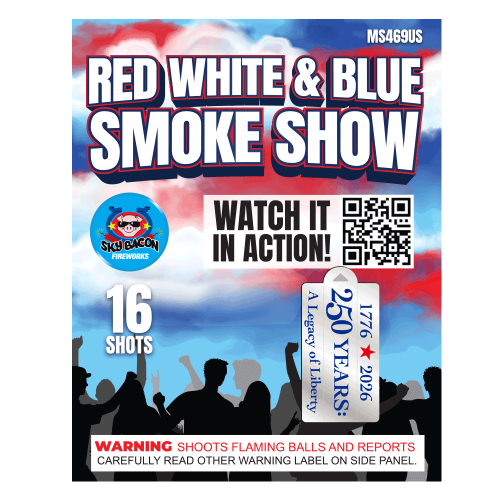 RWB Smoke Show 16-Shot Standard Daytime Aerial Cake