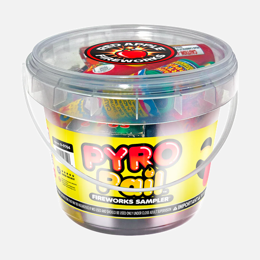 Muestra de fuegos artificiales Pyro Pail™