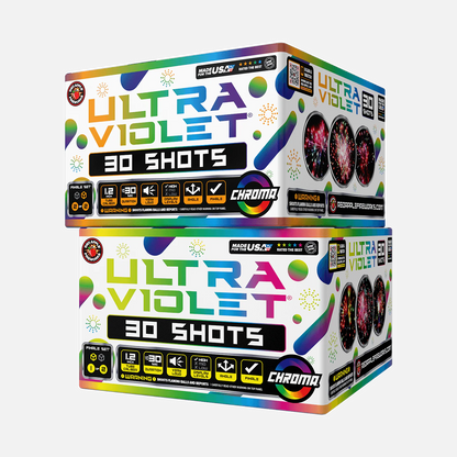 Juego de pirotecnia final aérea Ultraviolent® 60 Shot XL®