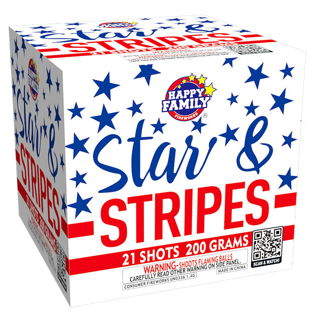 Star & Stripes 21-Shot Standard Aerial Cake
