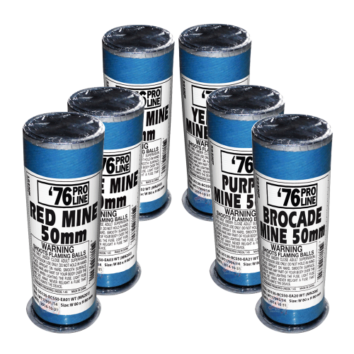 Surtido de minas de 50 mm, un solo disparo, Pro-Line | Caja 4/6