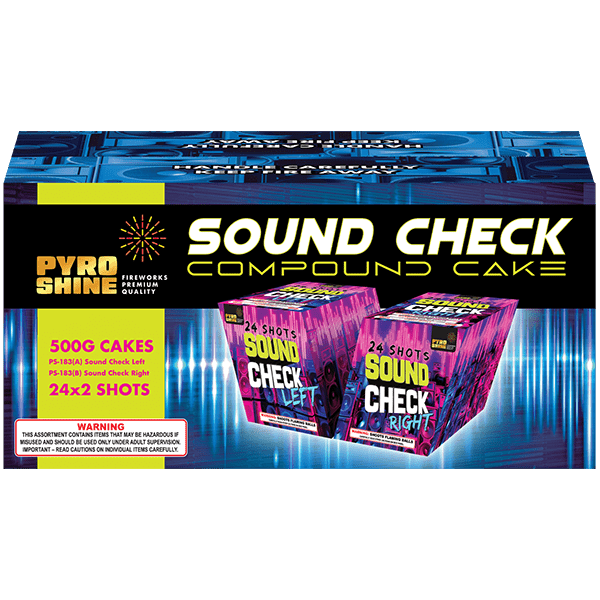 Sound Check 48-Shot XL Aerial Cake Finale Kit™