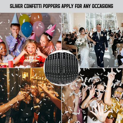 Confetti Popper (12 in, Silver Confetti)