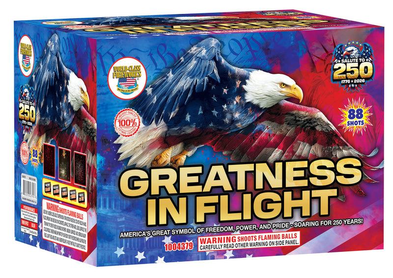 Greatness In Flight 88-Shot XL Aerial Cake