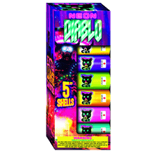 Neon Diablo 6-Shot  5 in. Canister Shells