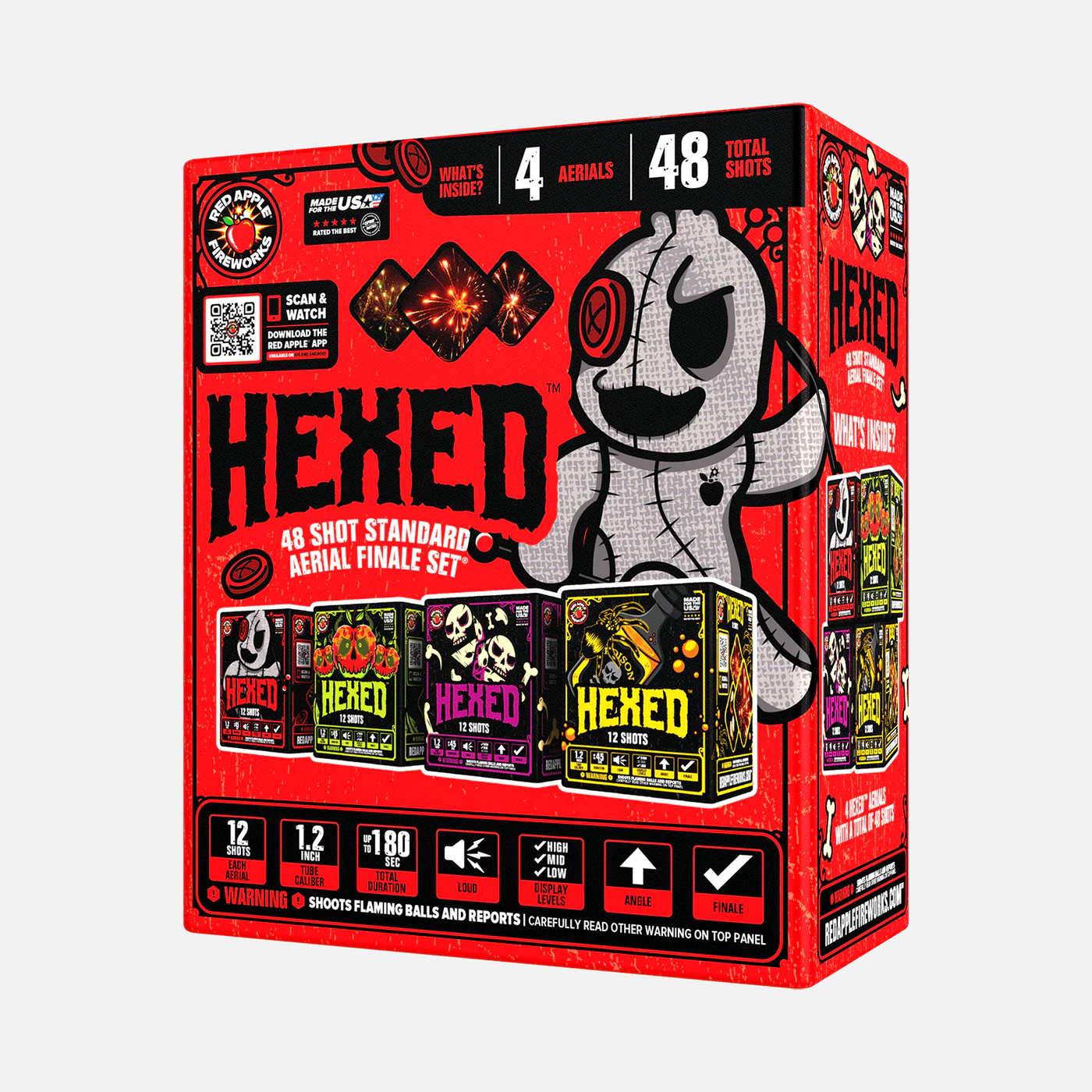 Hexed™ 48 Shot Standard Aerial Finale Sets® – Elevated Fireworks