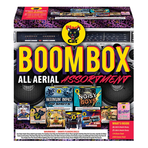 Boom Box 174-Shot Aerial Cake Assortment Set
