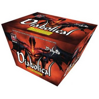 Batería de fuegos artificiales "Diabolical" de 25 disparos XL