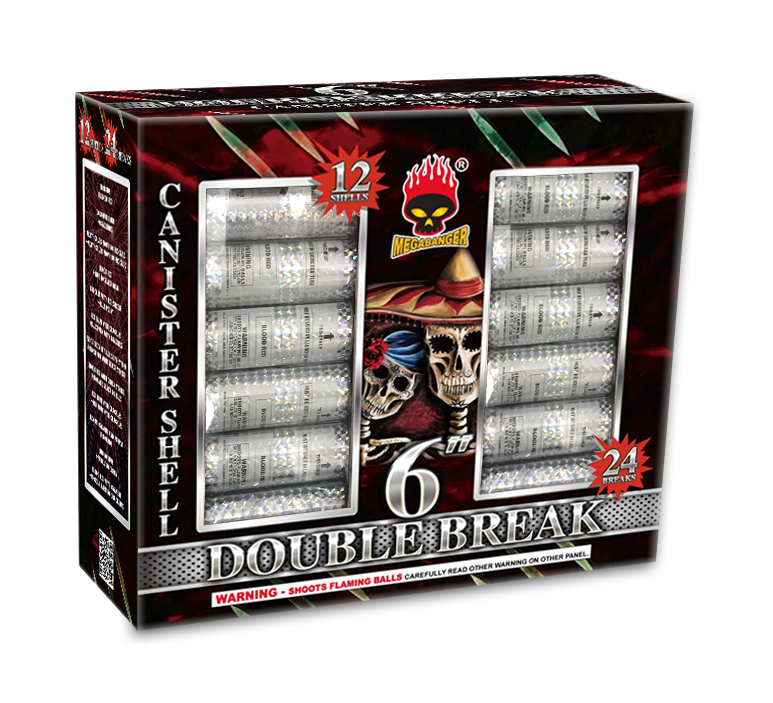 Double Break 6 in. 12-Shot Canister Shell Kit