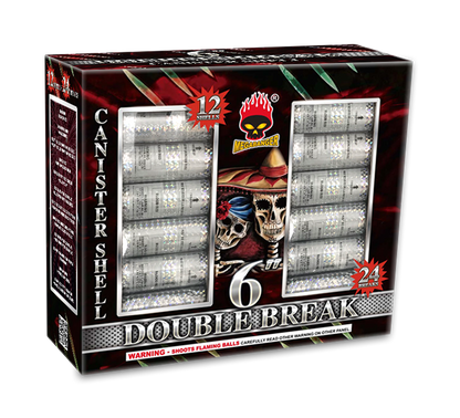 Double Break 6 in. 12-Shot Canister Shell Kit