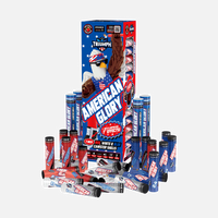 American Glory® 7-Inch 24 Shot Red, White & Blue Canister Shells