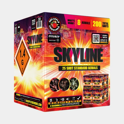 Skyline® 25 disparos, efectos aéreos estándar
