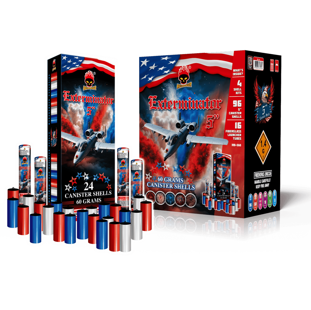 Exterminator 5 in. 24-Shot Canister Shell Kit