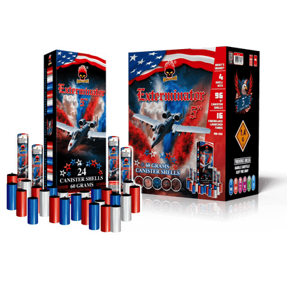 Exterminator 5in. 24-Shot Canister Shell Kit