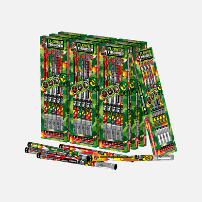 Flower Thunder 5-Shot XL Roman Candles
