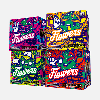 Flowers 80-Shot XL Aerial Finale Set