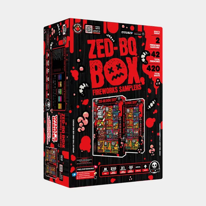 Zed-BQ™ BOX 210 Shot Fireworks Sampler®