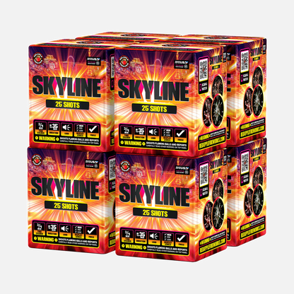 Skyline® 25 disparos, efectos aéreos estándar