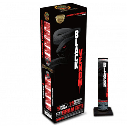 Carcarillas de 5 pulgadas Black Venom de 24 disparos