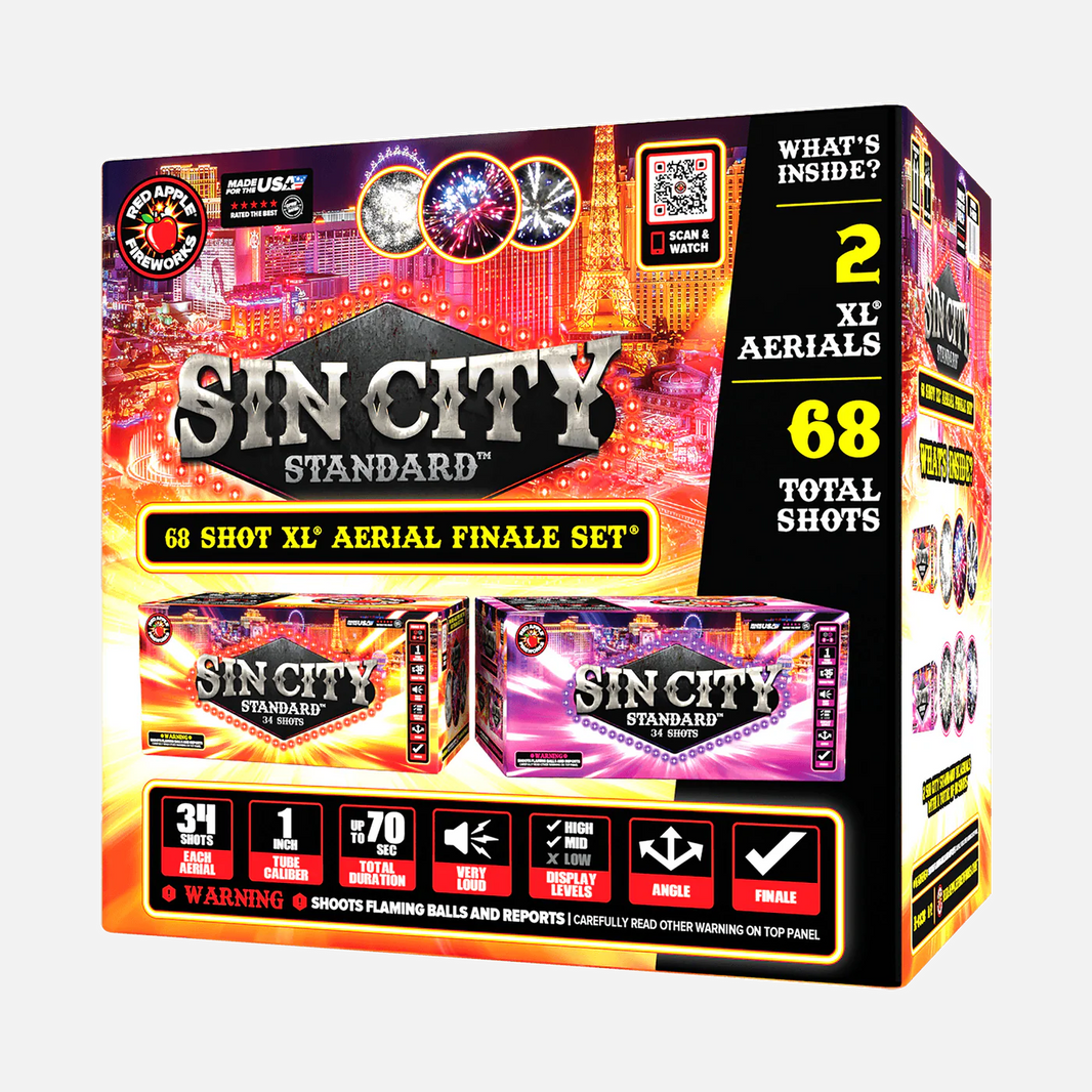 Sin City Standard™ 68 disparos XL® Pirotecnia Aérea de Gran Final®