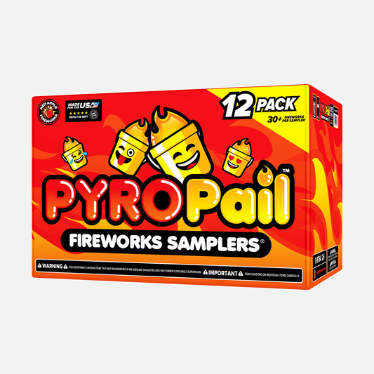 Muestra de fuegos artificiales Pyro Pail™
