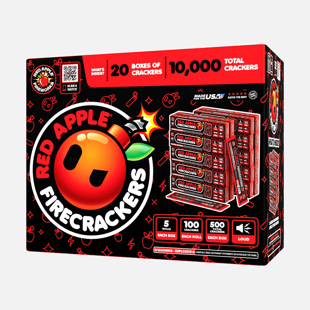 Petardos de bengala de tira 100 Red Apple®