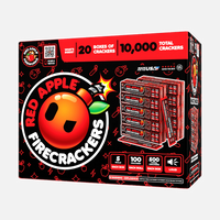 Petardos de bengala de tira 100 Red Apple®