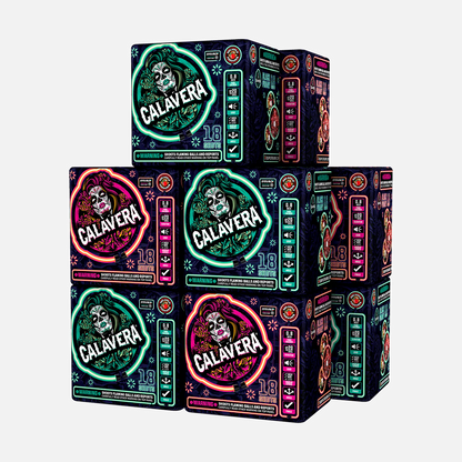 Black Friday Calavera® 18 Tiros Fuegos Artificiales Aéreos Estándar